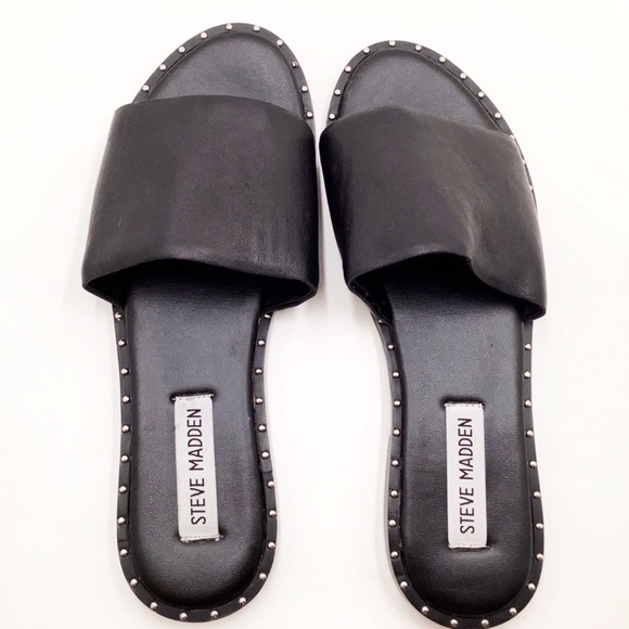 🆕{STEVE MADDEN} Taylor Studded Slide Sandals - Picture 9 of 16
